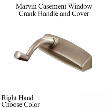 Marvin Casement Crank Handle and Cover, Right Hand - Choose Color